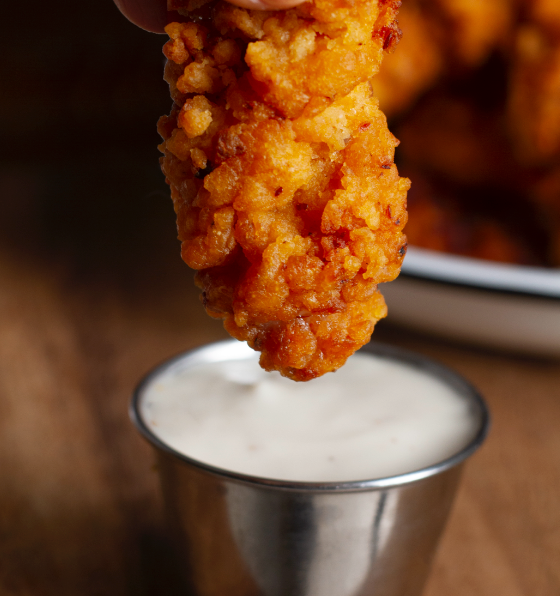  Fried chicken with dip